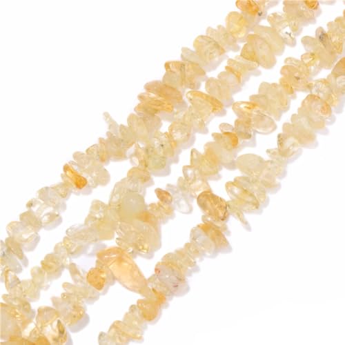 5-8mm Natural Yellow Crystal Irregular Chips