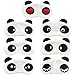 Yueser 7 Pezzi Mascherina per Dormire Mascherina per Occhi Peluche Leggero Soft Panda Maschera Mascherina per Occhi Luci per Donna e Uomo