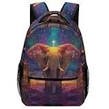 TFEDACVSS Elefante artísticoMaletas De Viaje Mochila Unisex Animales Escolar Para Hombres, Mujeres, Niños Y Niñas, Se Adapta Portátil Gran Capacidad One Size