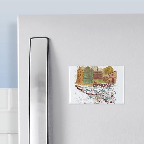 CafePress Brussels Belgium Magnets Rectangle Magnet, 3"x2" Refrigerator Magnet