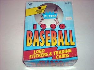 1990 Fleer Baseball Wax Box