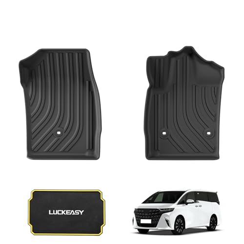 LUCKEASY フロアマット トヨタ アルファード ヴェルファイア 30系 専用 3Dフロアマット 防水 立体カーマット 足元マット Alphard VELLFIRE 30 前期 後期に適用 一列目用 フロア マット 2015年1月-2023年6月 防水