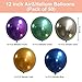 Party Balloons, Nesus 50pcs 12 Inch Metallic Colorful Thicker Latex Balloons for Wedding Birthday Decorations (Metallic Balloons)