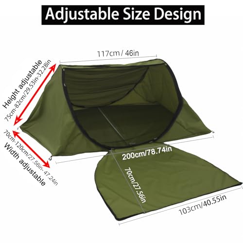 Carpa portátil para camping con doble puerta y mosquitera miniatura 3