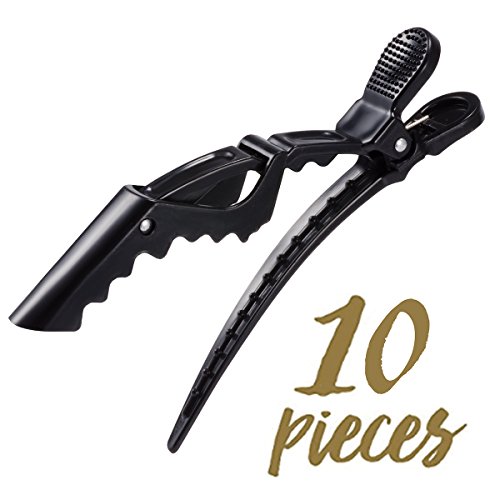 10-Pieces Styling Hair Clips for Women and Girls, Professional Plastic Hair Sectioning Clips, Durable Alligator Hair Clip with Nonslip Grip and Wide Teeth for Easy Styling of Thick and Thin Hair