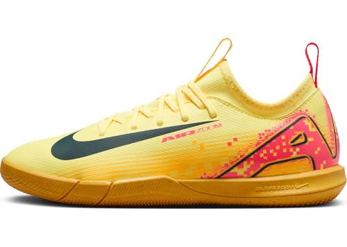 Nike Unisex Kid's Jr. Zoom Vapor 16 Academy Mbappe Ic Fußballschuh für Jüngere/Ältere Kinder Soccer Shoe, Lt Laser Orange Armory Navy, 2.5 UK