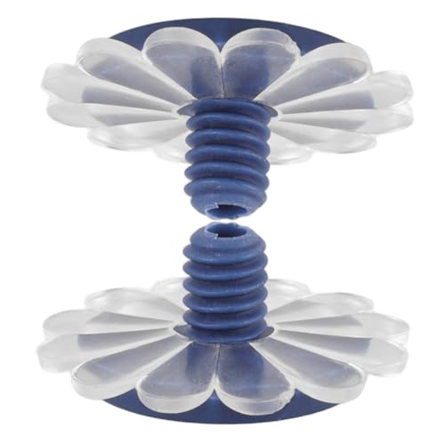 ANDRESLAD 2 Satz Schirmspitzenkappen Kunststoff Schraubverschluss Dunkelblau 6mm Für Regenschirmspitzenschutz Uv Beständig Windstabil Regenschirm Zubehör