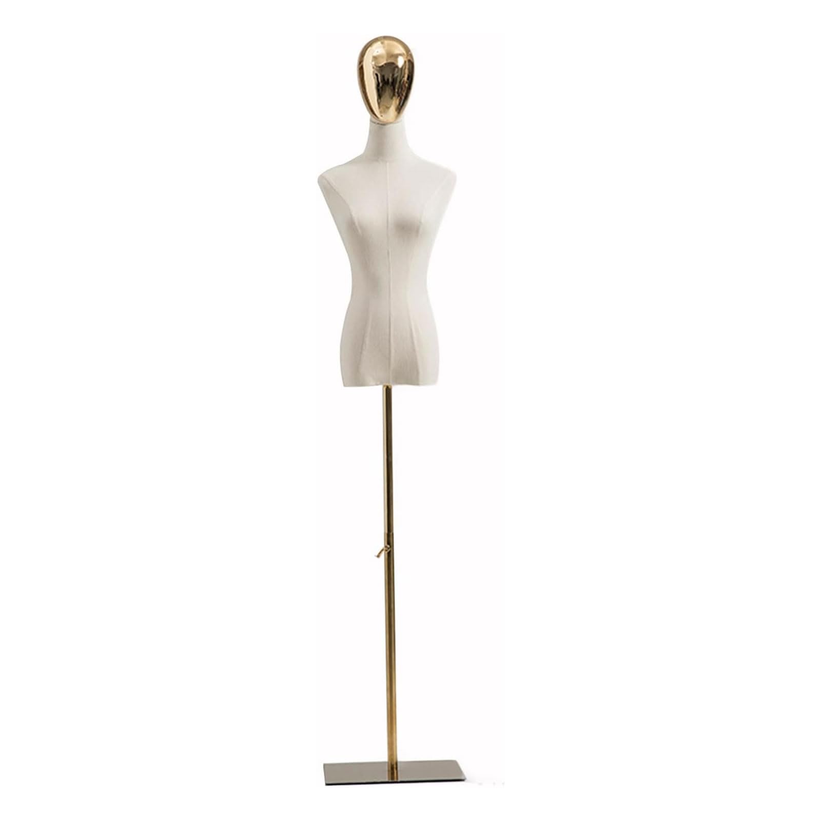 ITOSUI Adjustable Female Mannequin Torso 59-82" for Dress & Jewelry Display, Retail & Boutique Showcase, Size M, Black Color - Ideal for Fashion Merchandising and Visual Displays