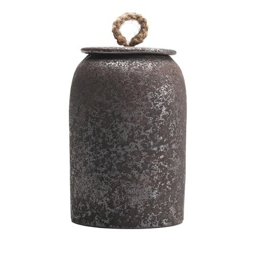 LYGSWDB Zuckerdose, Teedose, Vorratsbehälter, Keramik, versiegeltes Glas, Hanfseilgriff, Teedose, dekoratives Glas, Teebehälter, Teedosen, Bonbongläser, Teedose (Farbe: 03)
