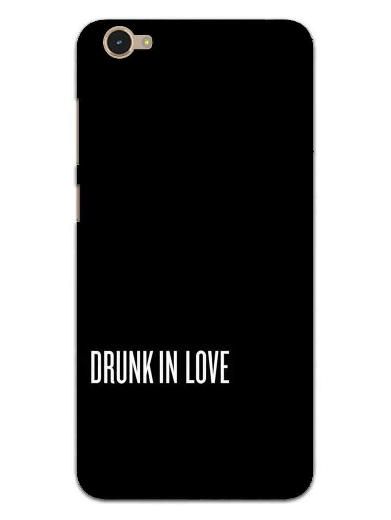 MADANYU Vivo Y55S Cover - Drunk in Love Sarcasm Quote Designer Printed Slim Back Case Cover for Vivo Y55S