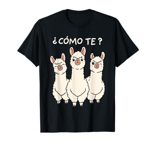 Como Te Llamas Camisa Divertida Llama Español Profesor Broma Camiseta