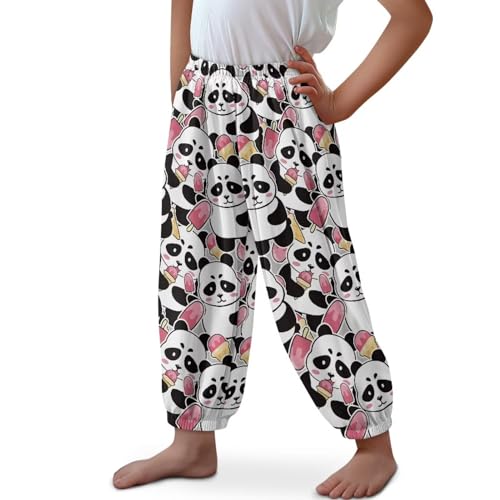 Unisex Kids Harem Pants Soft Active Party Bloomers Girls Slim Fit Moisture Wicking Pants Gym Loose Casual Trousers2