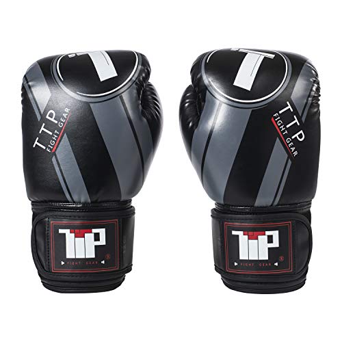 Boxing Gloves,MMA Boxing Gloves Sparring Kickboxing Muay Thai Fighting Punching Bag Training Gloves, Punching Bag Gloves with Adjustable Wrist Band for Men & Women(Black, 12)