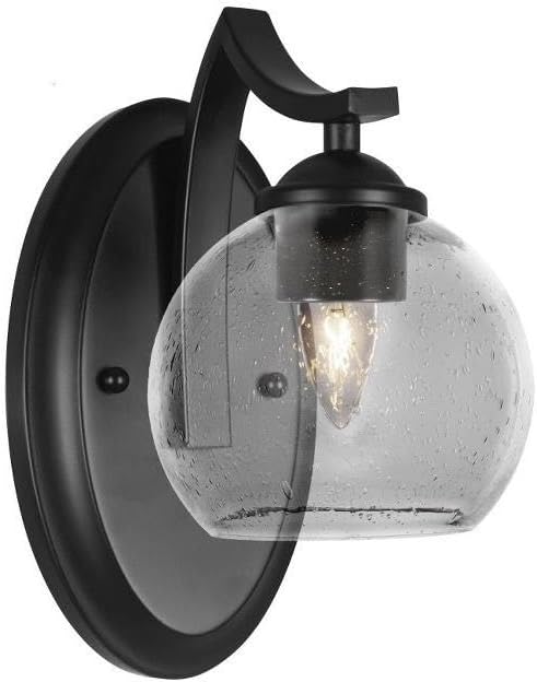 Toltec Lighting Zilo 1 Light Wall Sconce in Matte Black (551-MB-4100)