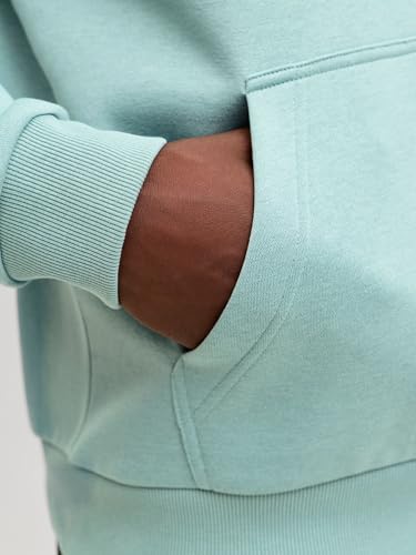 JACK & JONES Jjebradley Noos Sweat à Capuche, Bleu minéral., M