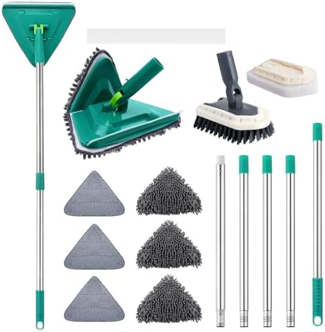 Amazon.com: BOOMJOY Wall Cleaner Mop with Foldable Panel, Baseboard ...