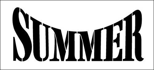 Word Stencil - Summer - Half-Arched