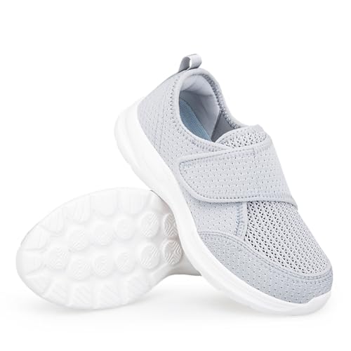 ZVJV Zapatos Pies Anchos Zapatos Ortopédicos Hombre Zapatillas Señora Mayor Ancho Especial Zapatillas Diabéticos para Mujer Extra Anchas Sandalias de rehabilitación