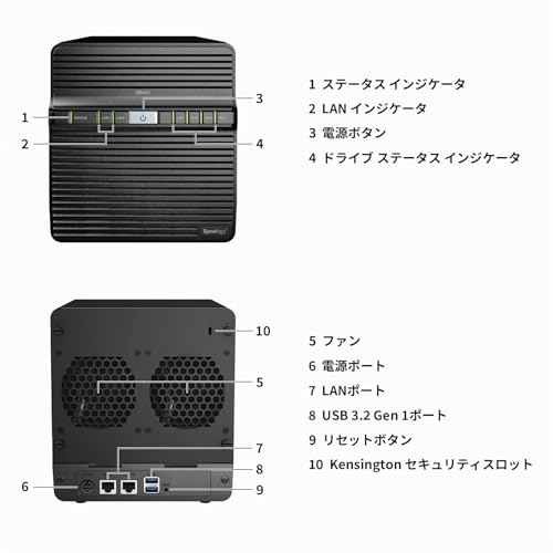 Synology DiskStation DS423 serveur de stockage NAS Realtek RTD1619B 2 Go DDR4 0 To DiskStation Manager Neuf - vue 6