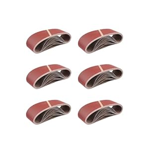 Fd-Workstuff |Schuurbanden van stof | 25 stuks | 75 x 533 mm | Mixpack (5 x korrel 40/60/80/120/180 elk) | voor bandschuurmachines | schuurpapier | set schuurbanden