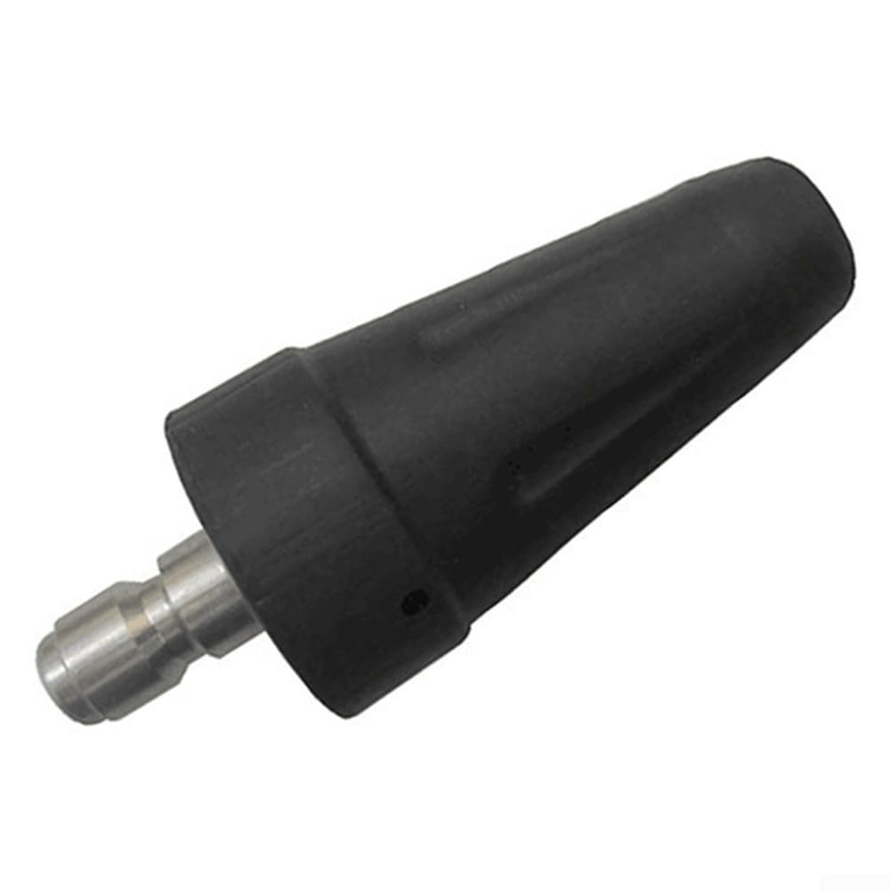 Lrfvhyqnk One Color Pressure Washer Nozzles Quick Connect Spray Tips, High Pressure Rotating Floor Clean Nozzle, Stainless Steel, 2600-3600 Psi, Black/Silver(2600Psi)