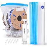 ELEGOO Filament Storage Bags Vacuum Kit, 20 Bags Vacuum Sealed with Hand Pump Dust Proof Humidity Resistant, Perfect for 3D Printer Filament Storage and Keep Filament Dry (13.4x11.8 inch)