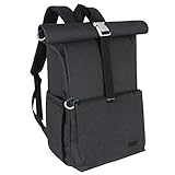 MODERN & ROLLTOP: Der Rolltop-Rucksack mit wechselndem Rucksack besticht durch seine saubere Silhouette UND zusätzlichen Platz. Wenn Sie etwas mehr mitnehmen müssen, rollen Sie den Rucksack auf und haben in kürzester Zeit zusätzlichen Stauraum, SEHR COOL!