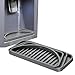 ZAAWUUT Upgraded Refrigerator Drip Catcher Tray,Fridge Water Dispenser Drip Tray Prevents Water Spots and Spills,Mini Non-slip Silicone Dispenser Drip Collector (Gray, Rectangle)