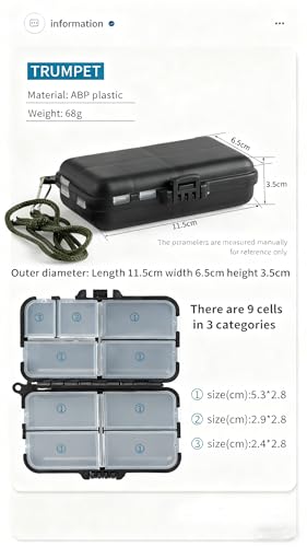 Caja de pesca doble cara con 2 compartimentos miniatura 2