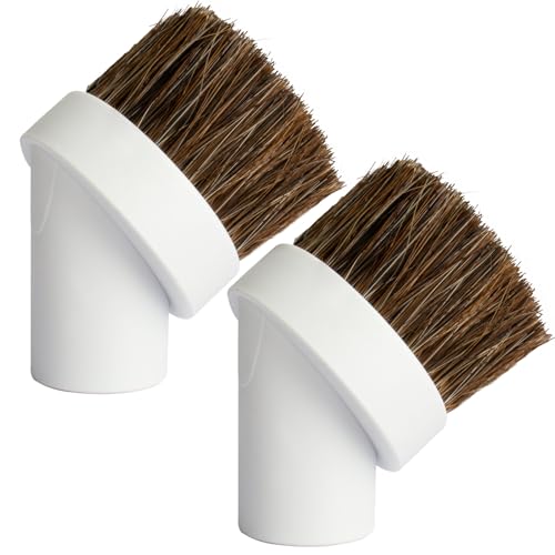 2 Pack Vacuum Brush Attachment Round Dust Brush-1.25 inch (32mm)