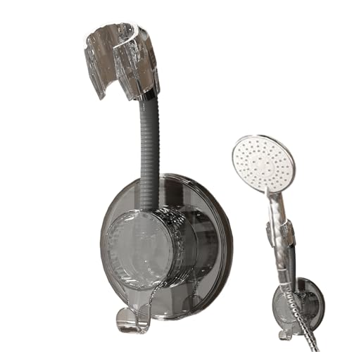 Hitburu Support De Tête De Douche Réglable | Support De Pommeau De Douche Rotatif Sans Percage | Ergonomique Ajustable Pour Salle De Bain D'appartement, Hôtel Ou Résidence
