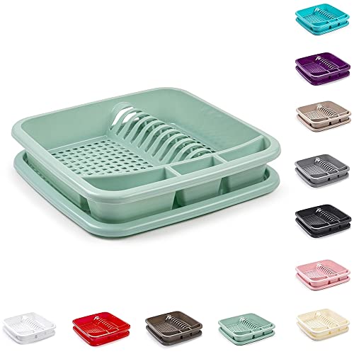 plastific Égouttoir à vaisselle en plastique vert menthe,Égouttoir à couverts,Égouttoir à...