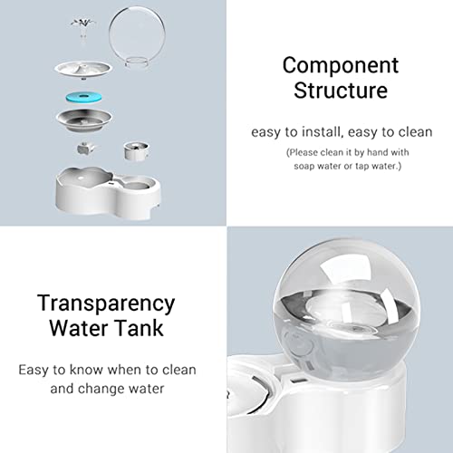 Fuente de agua automática para gatos 2300 ml miniatura 5