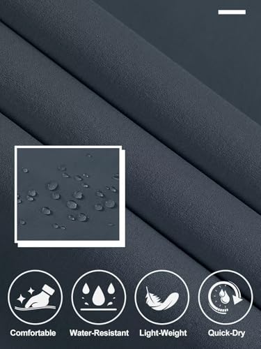 QPNGRP Men's Golf Pants 30"/32"/34" Inseam Lightweight Stretch Work Dress Pants LronGrey 34Wx32L — view 4