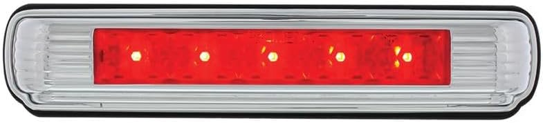 United Pacific Heavy Duty Chrome License Plate Light with Red LED 3rd Brake Light, for Truck, Trailer & RV