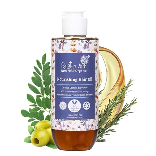 Rustic Art Rosemary Nourishing Hair Oil 200ml - Image 6