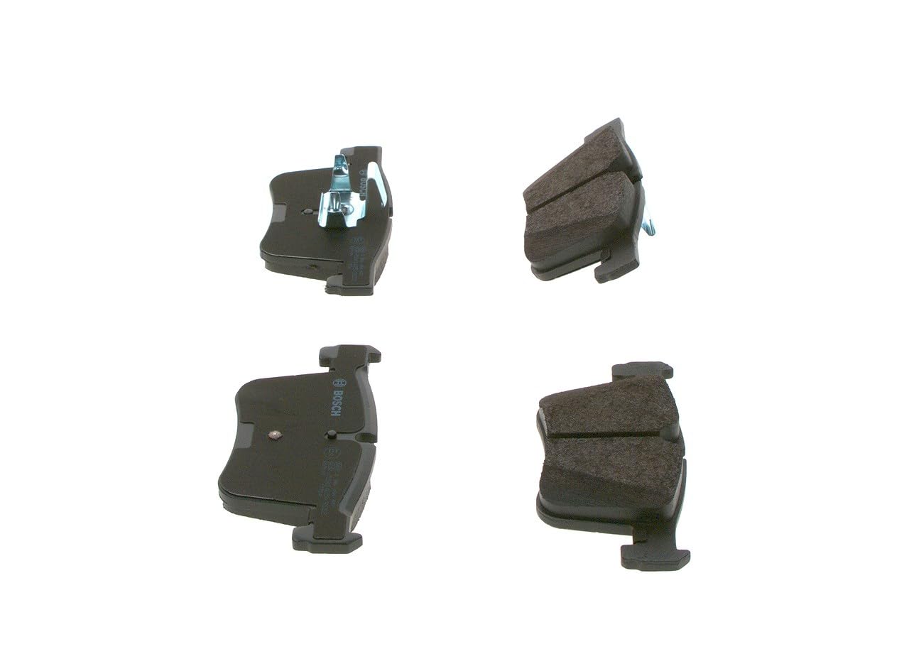 Bosch BP1408 - Pastiglie Freni Auto, Asse Anteriore - Qualità Bosch - Riduzione del Rumore e della Polvere - Certificazione ECE-R90 - Senza Rame - 1 Confezione da 4 Pastiglie