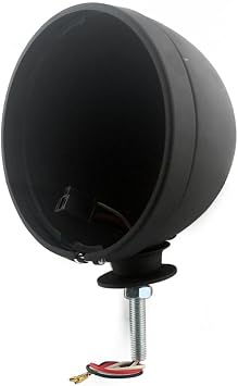 7 Inch Headlight Bucket Universal Fit 7 inches Lens, Black Housing Adjustable Mount Motorcycle Includes wire harness
