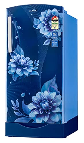 Image of Havells-Lloyd 200 L 4 Star Inverter Direct Cool One Door Refrigerator (GLDF214SBBS2PB Begonia Blue)- 2022 Model, Free 1 Year Extended warranty
