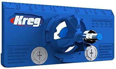 Kreg Drawer Slide Jig with Cabinet Hardware Jig, Concealed Hinge Jig and Two 2" Face Clamps