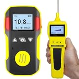 Rilevatore di Ozono + Pompa | Certificato di Calibrazione USA & EU | Ricarica USB | Allarmi Sonori, Luminosi e a Vibrazione | 0–20 ppm O3 |
