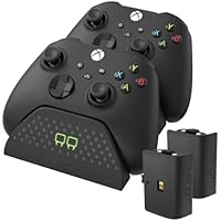 Venom Base de carga doble con 2 paquetes de baterías recargables