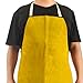 BE-TOOL Leather Welding Work Apron Heat Flame Resistant Welding Apron Men Women Welding Work Protection Apron for Blacksmiths, Welders, Woodworkers (Yellow)