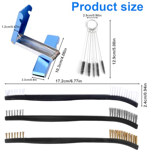 Image of BOXOB Carburetor Cleaning Kit, Torch Tip Cleaner Tool Airbrush Cleaner Brush for Motorcycle ATV Welding, Lawn Mower, Small Engine Jet Drill Bits, Spray Gun, Throttle Body, Gumout Carb and Choke
