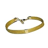 Pulsera de oro vegetal capim dourado SLOWECO – TOKIO – Regalo original - Joya artesanal y ecológica hecha a mano (handmade) por artesanos Brasil - capim dorado - Diámetro 6cm ajustable - Ancho 0,7 cm