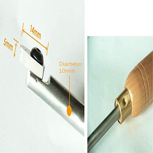 Herramienta para Tornear Madera con Barra y Mango de Madera miniatura 6