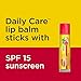 Carmex Daily Care Moisturizing Lip Balm Stick, Cherry, Strawberry, Wintergreen, SPF 15, 0.45 oz, 3 Ct (4 pack) (Bundle)