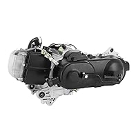 cyclingcolors Kompletter Motor für chinesische 50ccm Roller, kompatibel mit Gy6 139QMB Peugeot V Click Baotian BT49QT Rex (Länge 400mm)