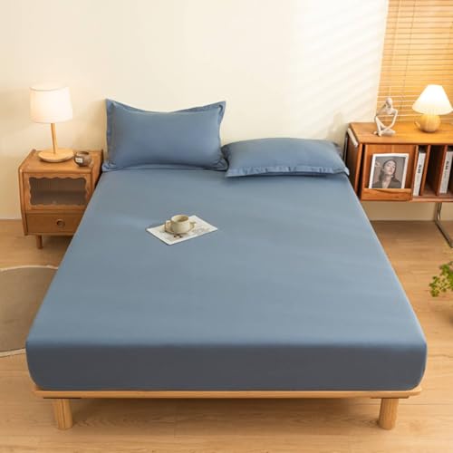 Drap de lit en coton 200 x 220 cm matelassé et thermorégulateur toutes saisons - 2