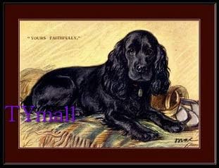Miniatura 1 de TYmall Rompecabezas de 1000 piezas para adultos con impresión inglesa Cocker Spaniel negro, cachorro, perro, cachorro, cachorro, imagen artística,